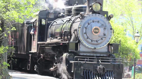 Steam Train 2 Video stock 22794398