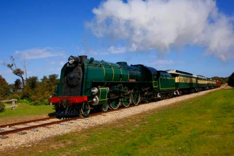 Steam Train in Australia Stock-Fotos