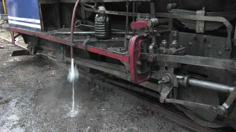 Steam Train close up at Darjeeling Himalayan Railway, India. Stock Footage 63320193