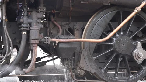 Steam Train close up old style image UK England 4K 库存影片 173586809