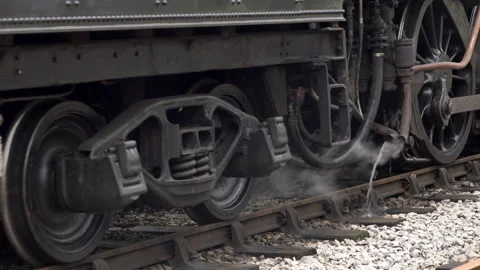 Steam Train close up old style image UK England 4K Stock Footage 173590053