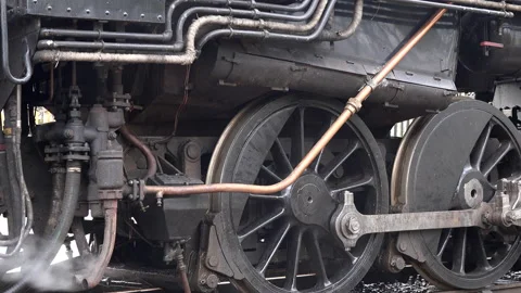 Steam Train close up old style image UK England 4K 库存影片 173592201