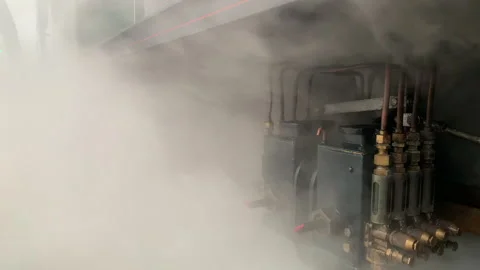 Steam Train close up old style image UK England 4K Stockbeeldmateriaal 270229708