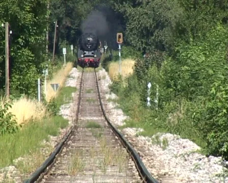 Steam train coming Vídeo Stock 312290