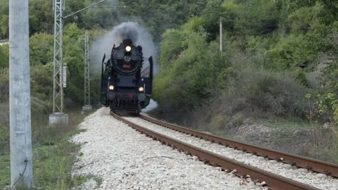 A Steam Train Is Coming Vídeo Stock 286248473