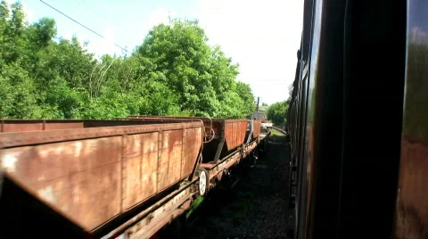 Steam train in countryside Stock Footage 459432