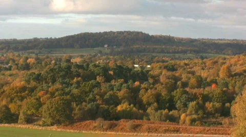 Steam train in countryside Stock Footage 544772