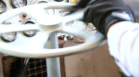 Steam Train Engineer 3 Stock Footage 696796