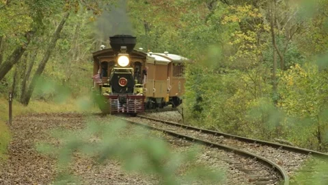 Steam Train Focus Push Stock Footage 172259510
