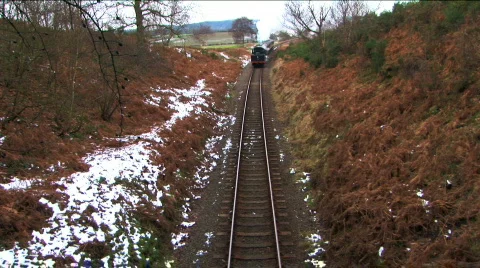 Steam train  Stock Footage 328153