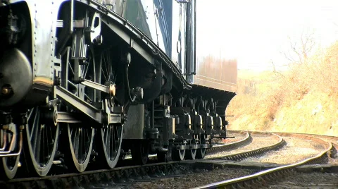 Steam train  Stock Footage 344525