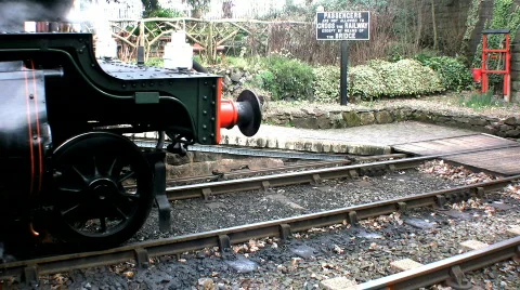 Steam train  Stock Footage 346783