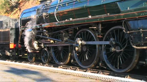 Steam train  Stock Footage 346793