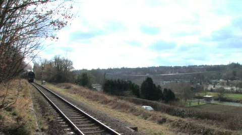 Steam train  Stock Footage 359725
