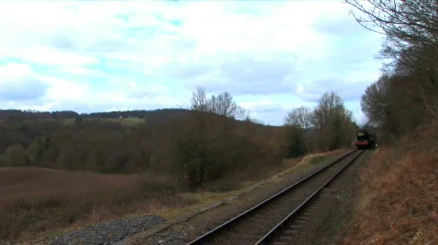 Steam train  Stock Footage 359754