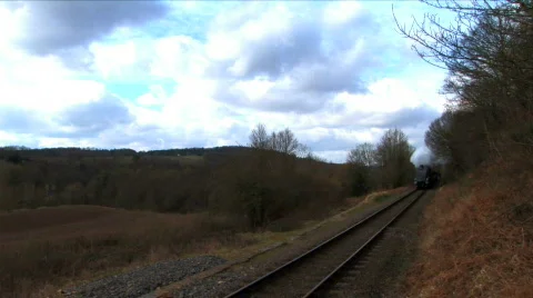 Steam train  Stock Footage 359813