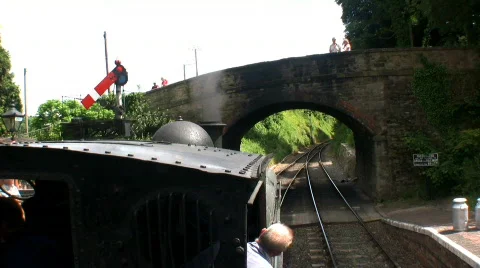 Steam train  Stock Footage 459423