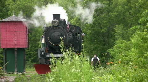 Steam train. Stock Footage