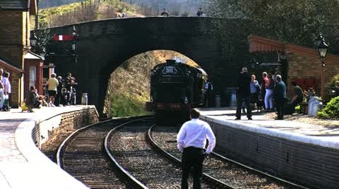 Steam train Stock Footage 10855940
