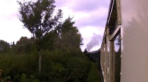 Steam train. Stock Footage 32709685