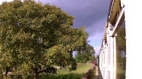 Steam train. Stock Footage 32721498