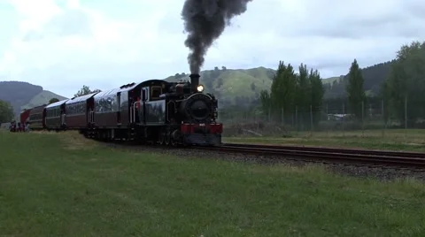 Steam Train Stock Footage 40763113