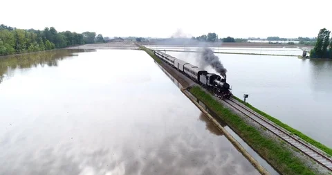 Steam train Stock Footage 89195370