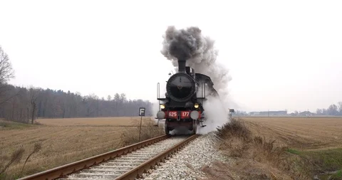 Steam train Stock Footage 99978972