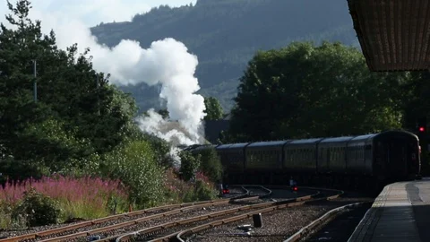 Steam train Video stock 101135117