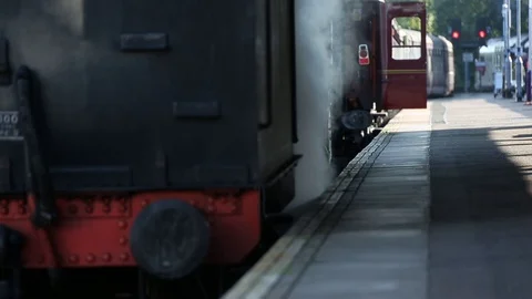 Steam train Video stock 101135335