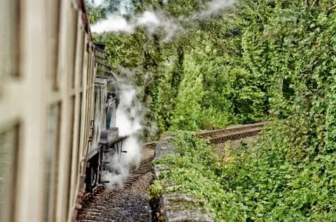 Steam train hdr Stock Photos
