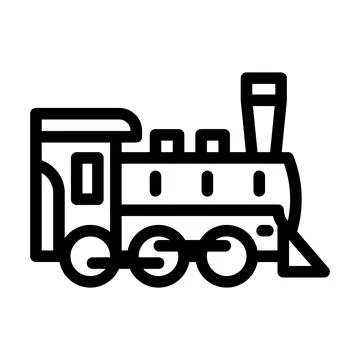 Steam train line icon vector illustration Illustrazione stock