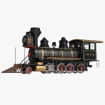 Steam Train Locomotive 3 3D Model 3D Model