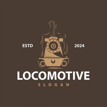 Steam train logo vector illustration old train silhouette vintage locomotiv.. Ilustración de archivo