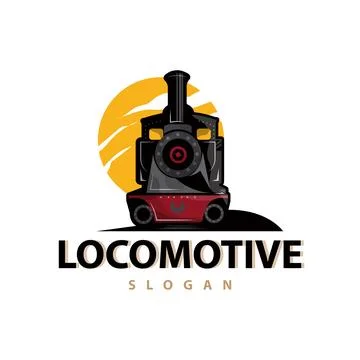 Steam train logo vector illustration old train silhouette vintage locomotiv.. Ilustración de archivo