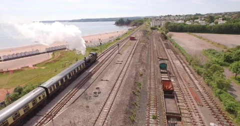 Steam Train Paignton Stock Footage 135763099