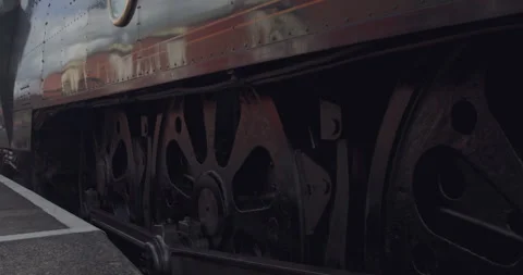 Steam Train Passing Camera #2 - 4K Footage Stock-Footage 270254710
