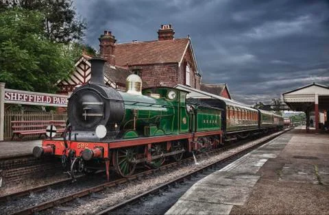 Steam train Foto stock