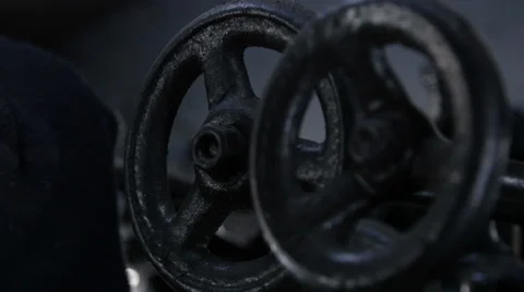 Steam train pipes Stock Footage 47348966