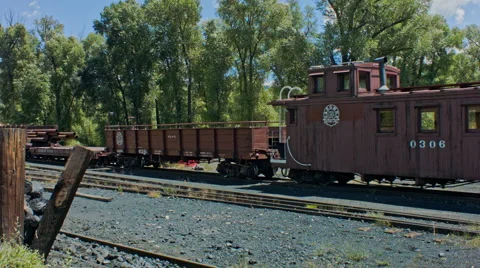 Steam Train Reversing Stock Footage 53233038