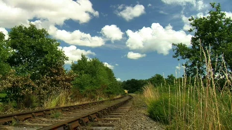 Steam train at speed, JVC GY-HM100E Stock Footage 761452