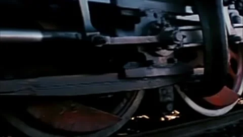 Steam train starts Stock Footage 316814710