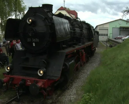 Steam train in station Vidéo 131006