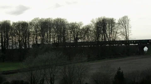 Steam Train at Sunset 스톡 동영상 35959701