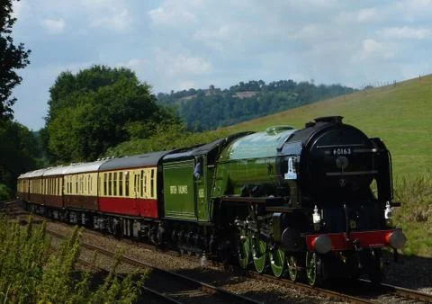 A Steam Train In Surrey Stock Photos