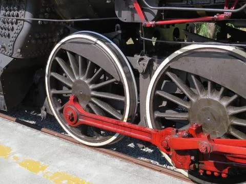 Steam Train Wheels Stock Photos