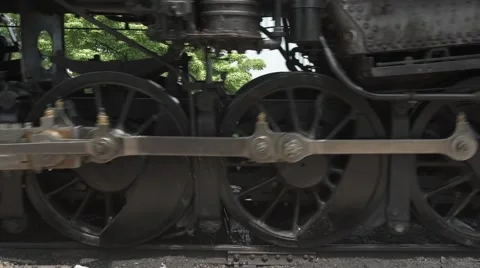 Steam Train Wheels Rolling Stockbeeldmateriaal 63417237