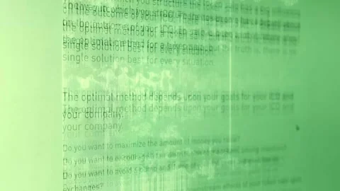 Steam transformation effect of Abstract animation of holographic ICO text Stock Footage 240165215
