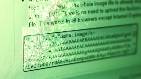 Steam transformation effect of Abstract animation of holographic ICO text Stock Footage 240166233