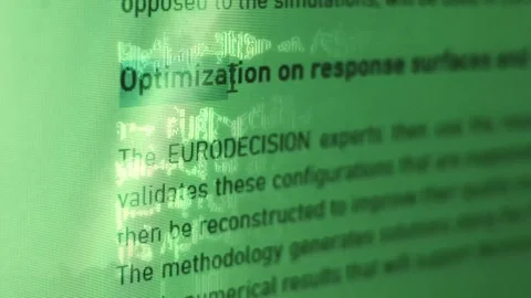 Steam transformation effect of Abstract animation of holographic ICO text Stock Footage 240166386